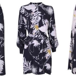 H&M x Anna Glover dress grey size 10